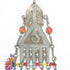 Turkoman head dress with two metal and glass pendants - The Nomads Tent